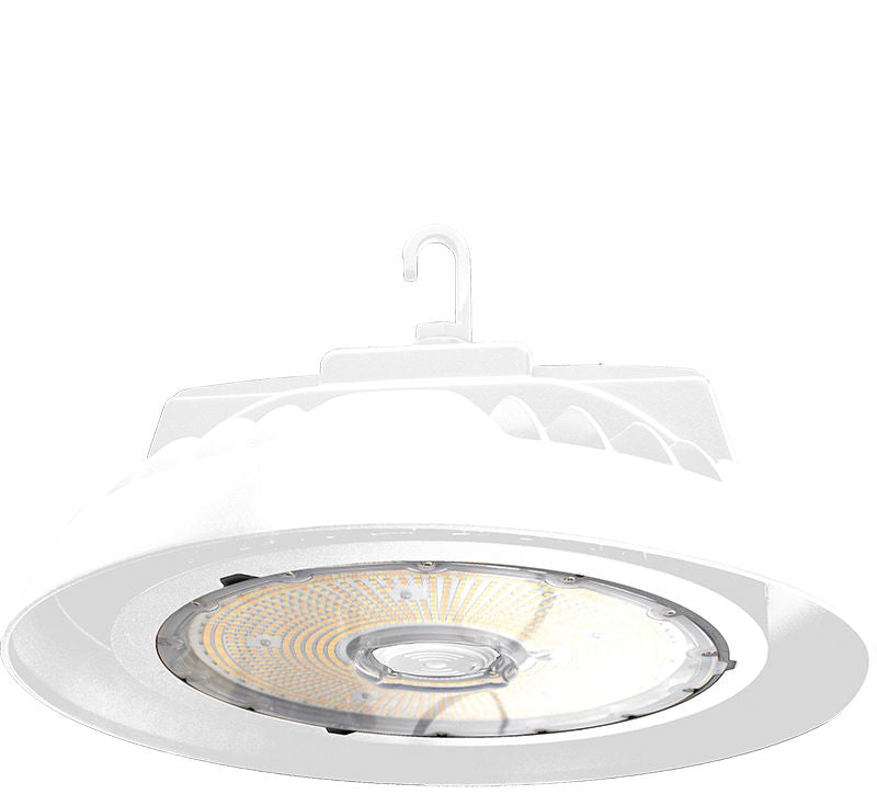 Westgate X-Gen UFO HighBay, Selectable 150/100/80/50W, 30/40/50K, 0-10V, White, Industrial Lighting, 50W/80W/100W/150W, 125 Lumens/W,  30K/40K/50K/57K, White Finish, 0-10V