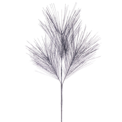 Vickerman 24" Artificial Silver Metallic Pine Needle Christmas Spray 2 sprays per pack.