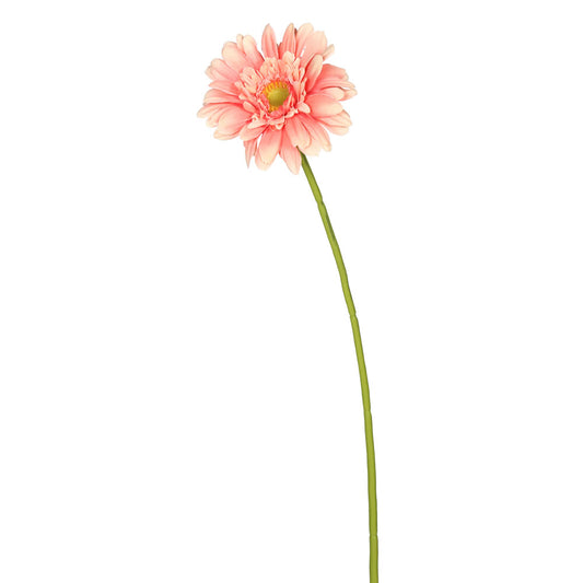 Vickerman 21" Artificial Light Pink Gerbera Daisy Stem 6 per Bag