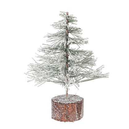 Vickerman 6" Flocked Village Artificial Christmas tree Unlit Set of 6
