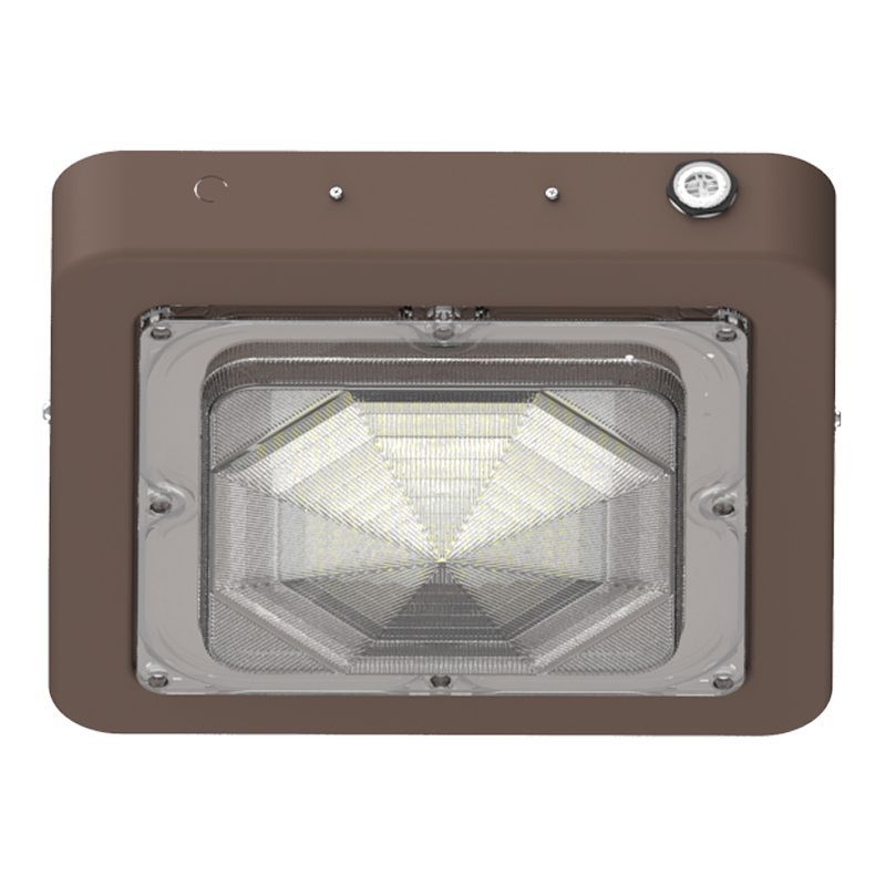 Westgate Builder Series Indoor Sq Canopy Light Selectable 30/45/60W 30/40/50K, Brz, Outdoor Lighting, 30W/45W/60W, 130 Lumens/W, 30K/40K/50K, Bronze Finish, 0-10V