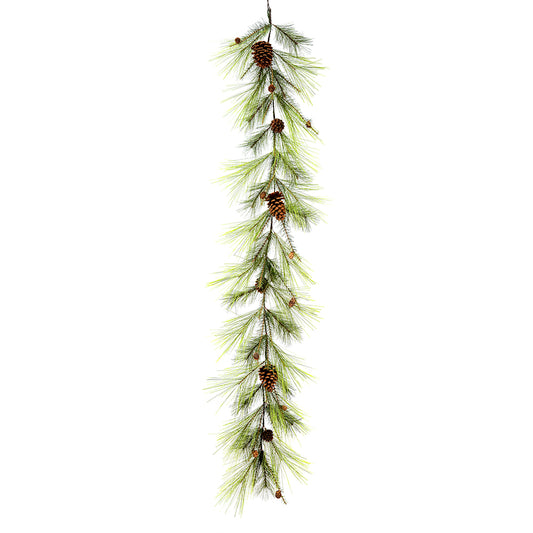 Vickerman 6' x 15" Larkspur Pine Artificial Christmas Garland Unlit