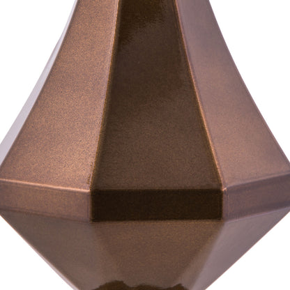 Vickerman 8" Mocha Candy Finish Diamond Finial Ornament Pack of 2