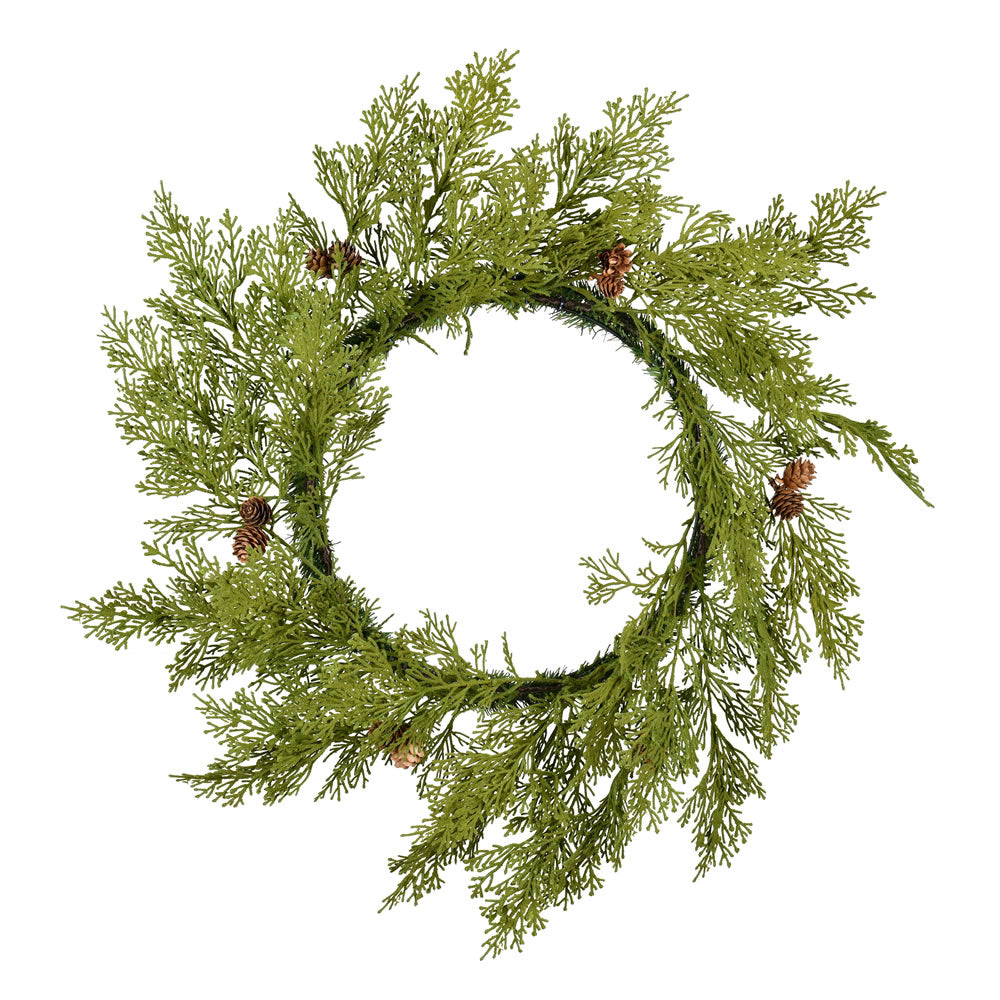 Vickerman 24" Cedar Pinecone Artificial Christmas Wreath Unlit