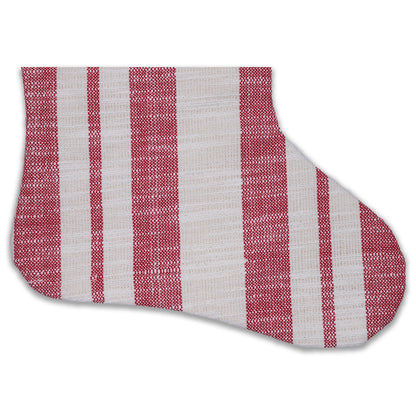 Vickerman 20" x 8" Red Stripe Cotton Stocking