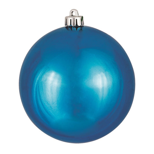 Vickerman 2.4" Turquoise Shiny Ball Ornament 24 per Bag