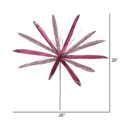 Vickerman 24" Mauve Velvet Papyrus Artificial Christmas Pick 3 per Bag
