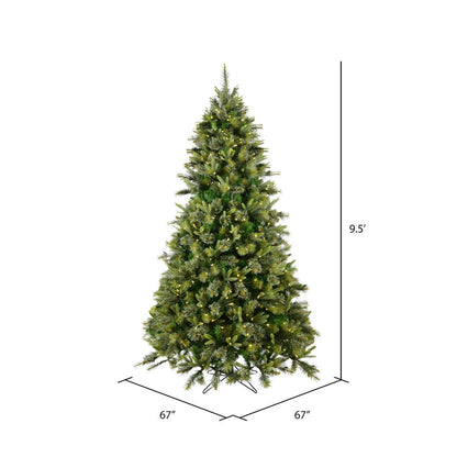 Vickerman 9.5' Cashmere Pine Artificial Christmas Tree with Warm White Dura-Lit® LED Lights