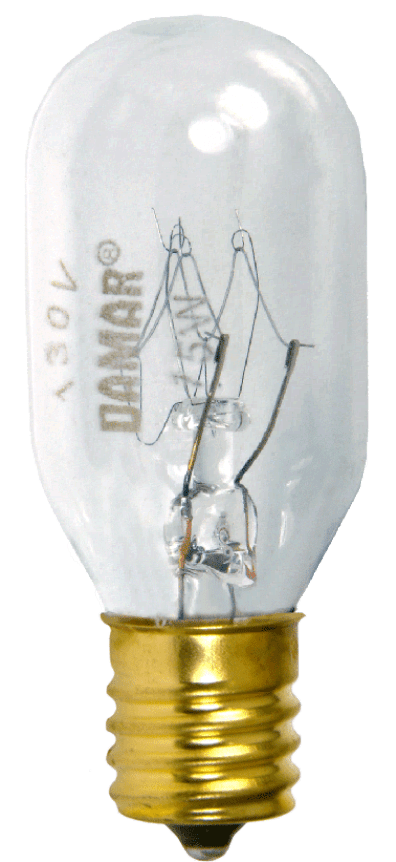 Damar 15T7C CLEAR 130V E12 CANDELABRA BASE (24 Pack)