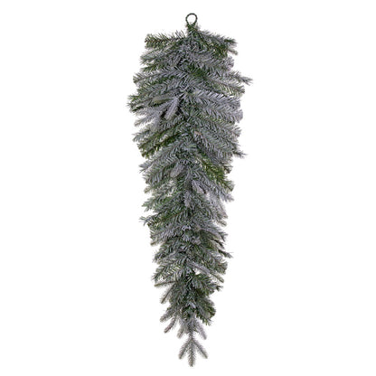 Vickerman 48" Frosted Douglas Fir Artificial UnLit Teardrop.