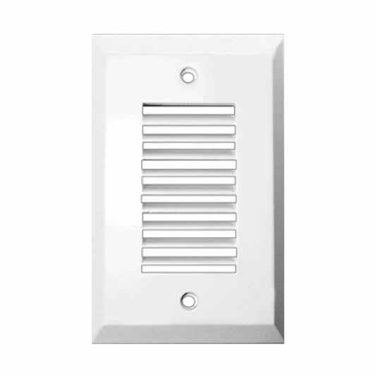 Westgate Trim For Step EGN, Louver Vertical Slots, White, Landscape Lighting, White Finish