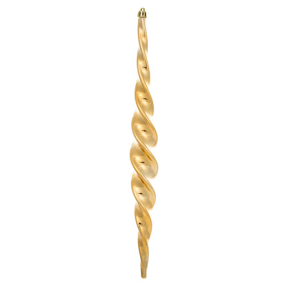 Vickerman 14.6" CopperGold Shiny Spiral Icicle 2Bx