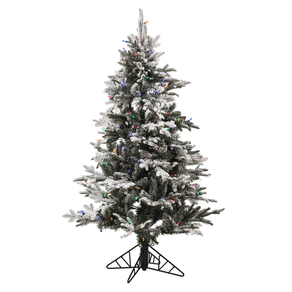 Vickerman 4.5' x 32" Kamas Fraser Fir  Artificial Christmas Tree Multi-colored Dura-Lit LED lights