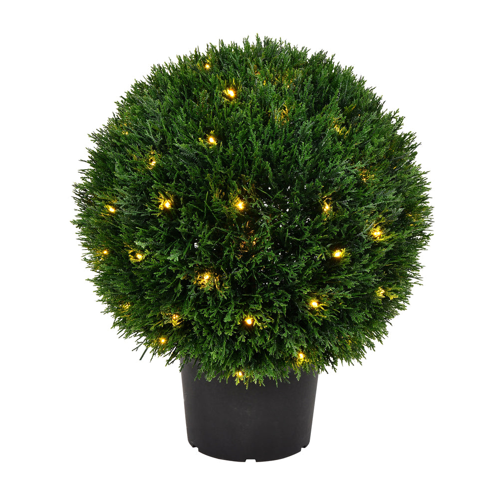 Vickerman 20" Artificial Green Cedar Ball.