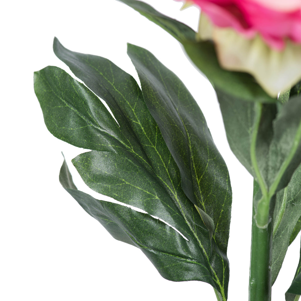 Vickerman 24" Artificial Pink Peony Stem Set of 3