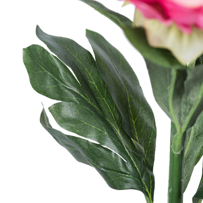 Vickerman 24" Artificial Pink Peony Stem Set of 3