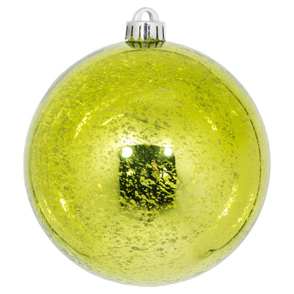 Vickerman 6" Lime Mercury Ball Ornament 4 per Bag.