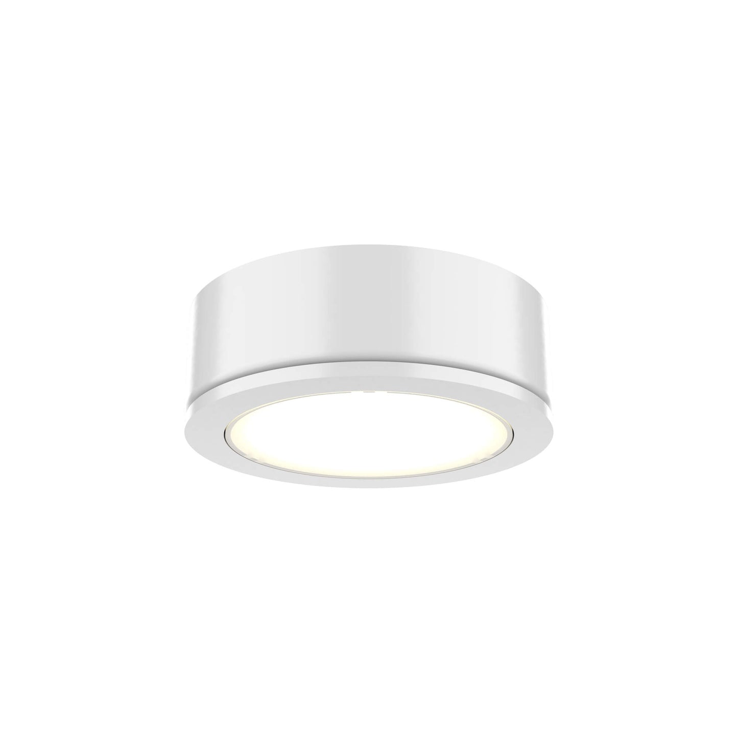 DALS 2.75" Power LED Under Cabinet Puck Light, Dimmable Under Cabinet Light, 4W 235 Lumens, 120V