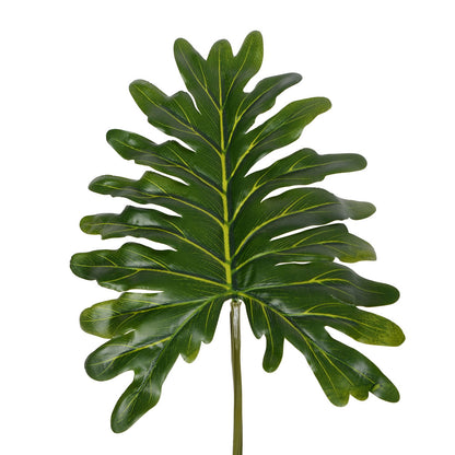 Vickerman 25" Artificial Potted Grand Philodendron Bush.