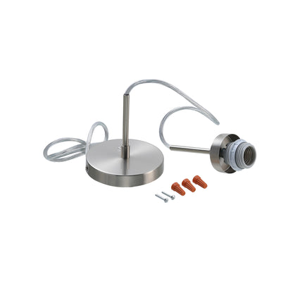 ASD Lighting Mini-Pendant 1xE26 60W 120V Satin Nickel ETL