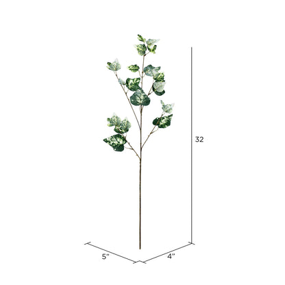 Vickerman 32" Artificial Green Variegated Ivy Spray. Includes 3 sprays per pack.