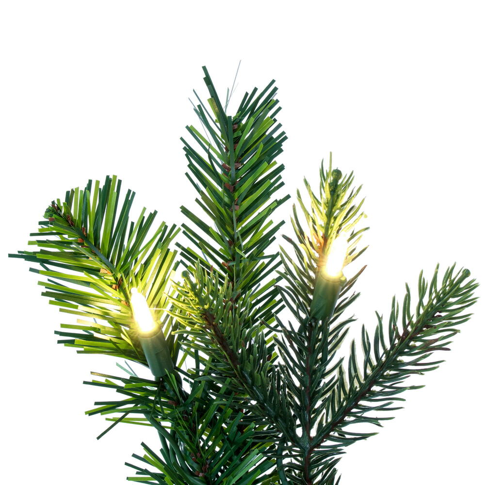 Vickerman 48" Douglas Fir Artificial Pre-Lit Teardrop Dura-Lit® Warm White LED Mini Lights.