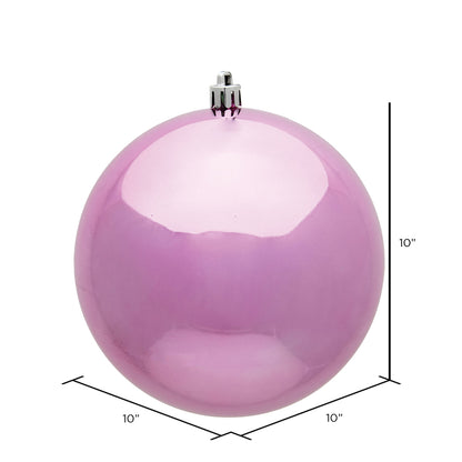 Vickerman 10" Pink Shiny Ball Ornament