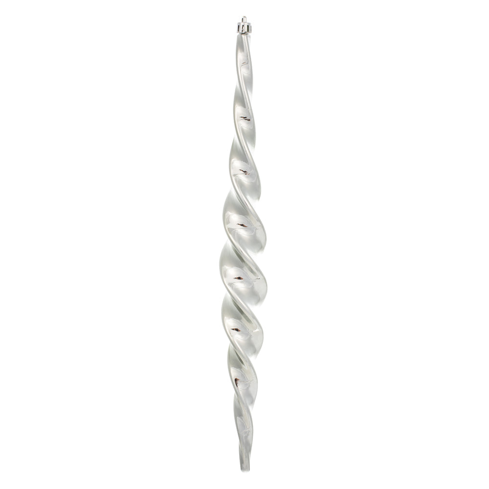 Vickerman 14.6" Limestone Shiny Spiral Icicle 2/Bx
