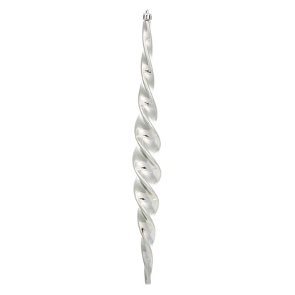 Vickerman 14.6" Limestone Shiny Spiral Icicle 2/Bx