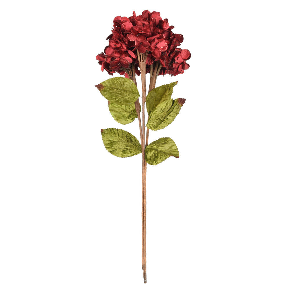 Vickerman 17" Artificial Plum Hydrangea Christmas Spray 3 per bag