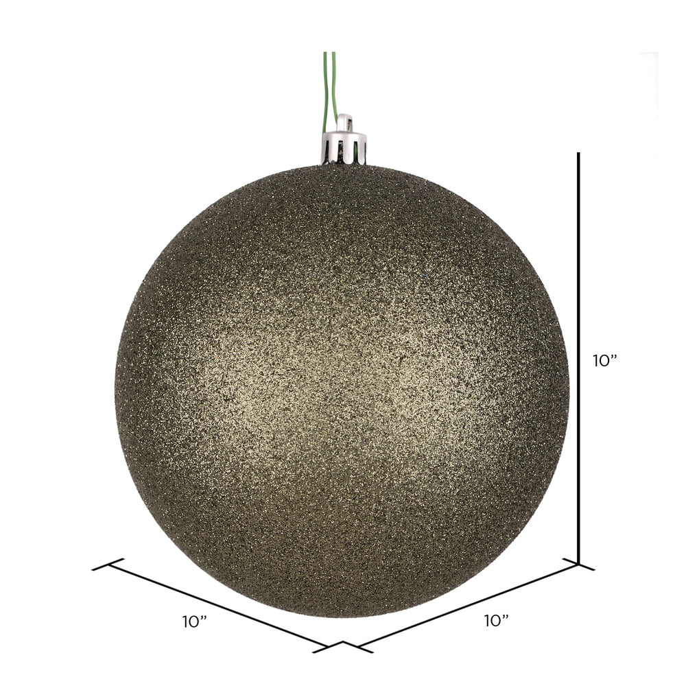 Vickerman 10" Wrought Iron Glitter Ball Ornament