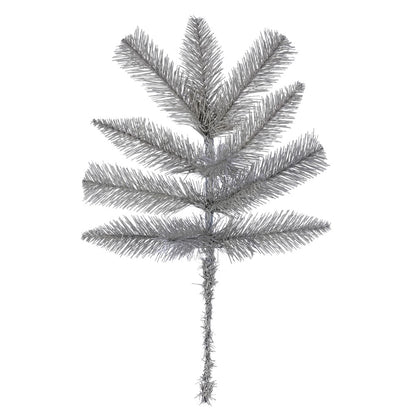 Vickerman 18" Platinum Fir Artificial Christmas Spray. Includes 6 sprays per pack.