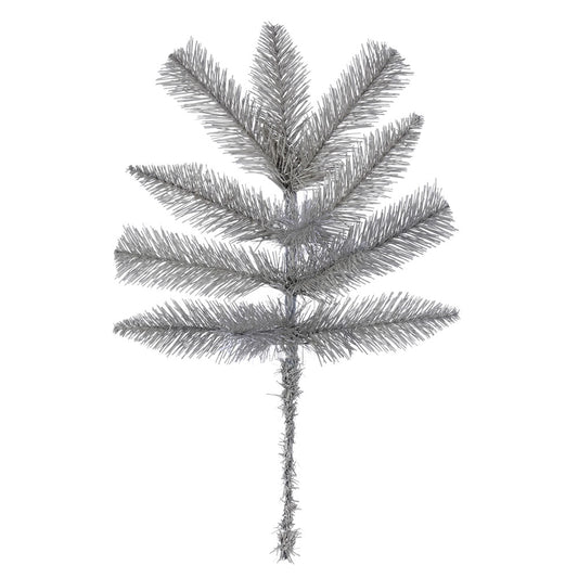 Vickerman 18" Platinum Fir Artificial Christmas Spray. Includes 6 sprays per pack.