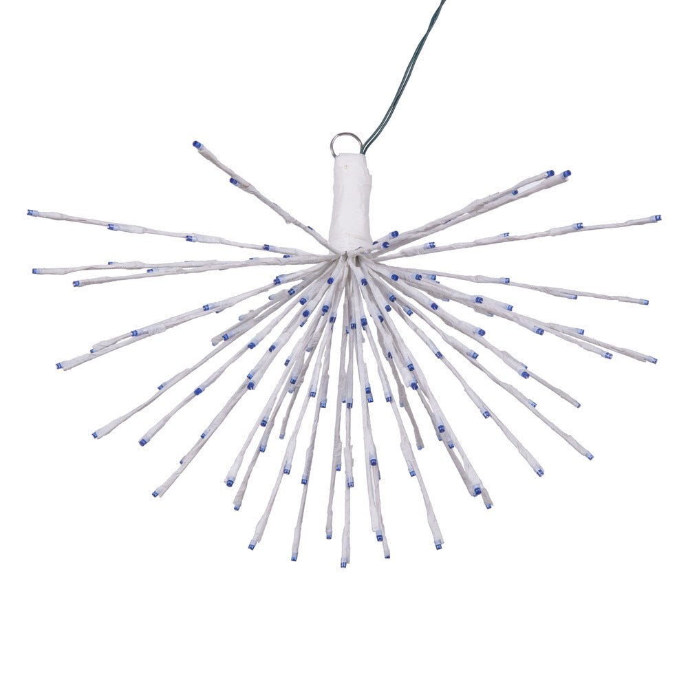 Vickerman 160Lt x 24" White Starburst Blue 5mm LED Lights.