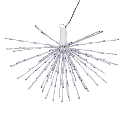 Vickerman 160Lt x 24" White Starburst Blue 5mm LED Lights.