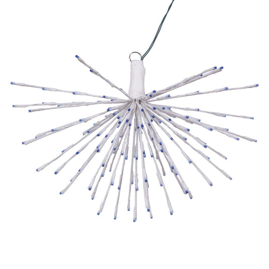 Vickerman 160Lt x 24" White Starburst Blue 5mm LED Lights.