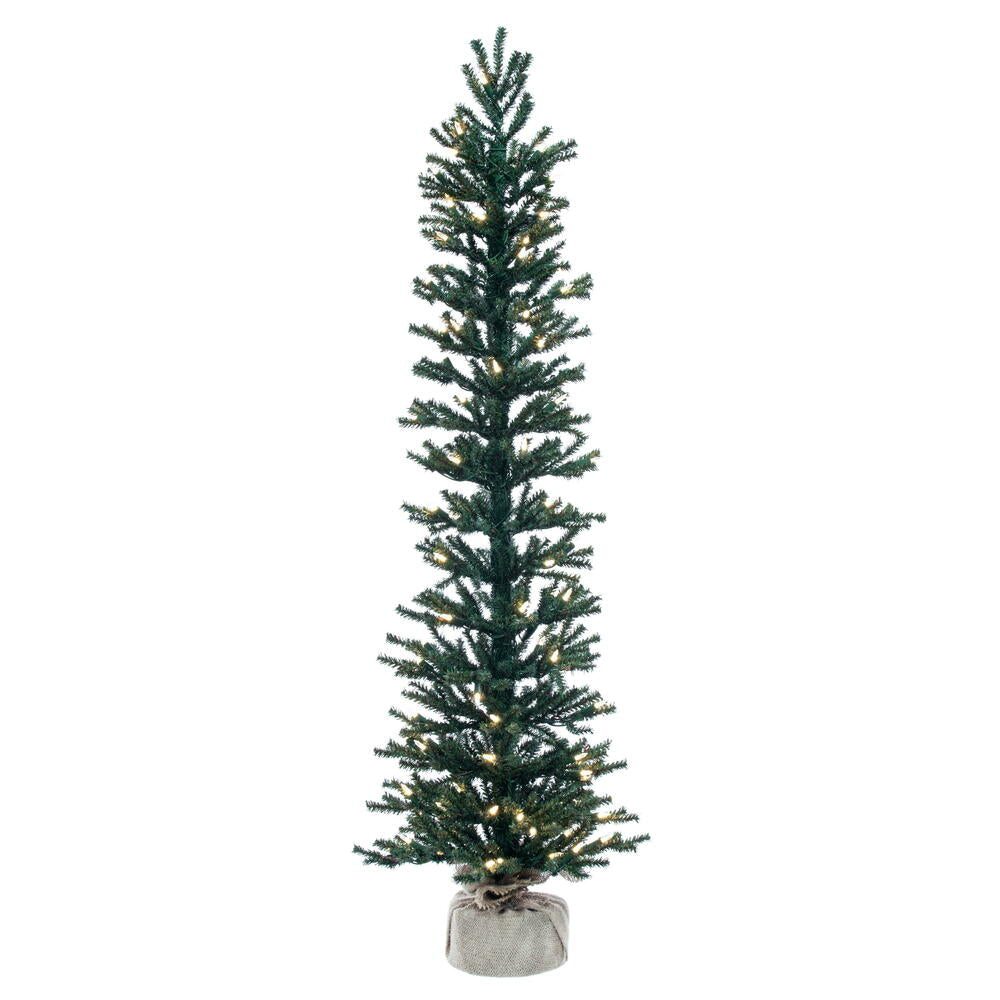 Vickerman 4' Mini Pine Artificial Christmas Tree Warm White Dura-lit LED Lights