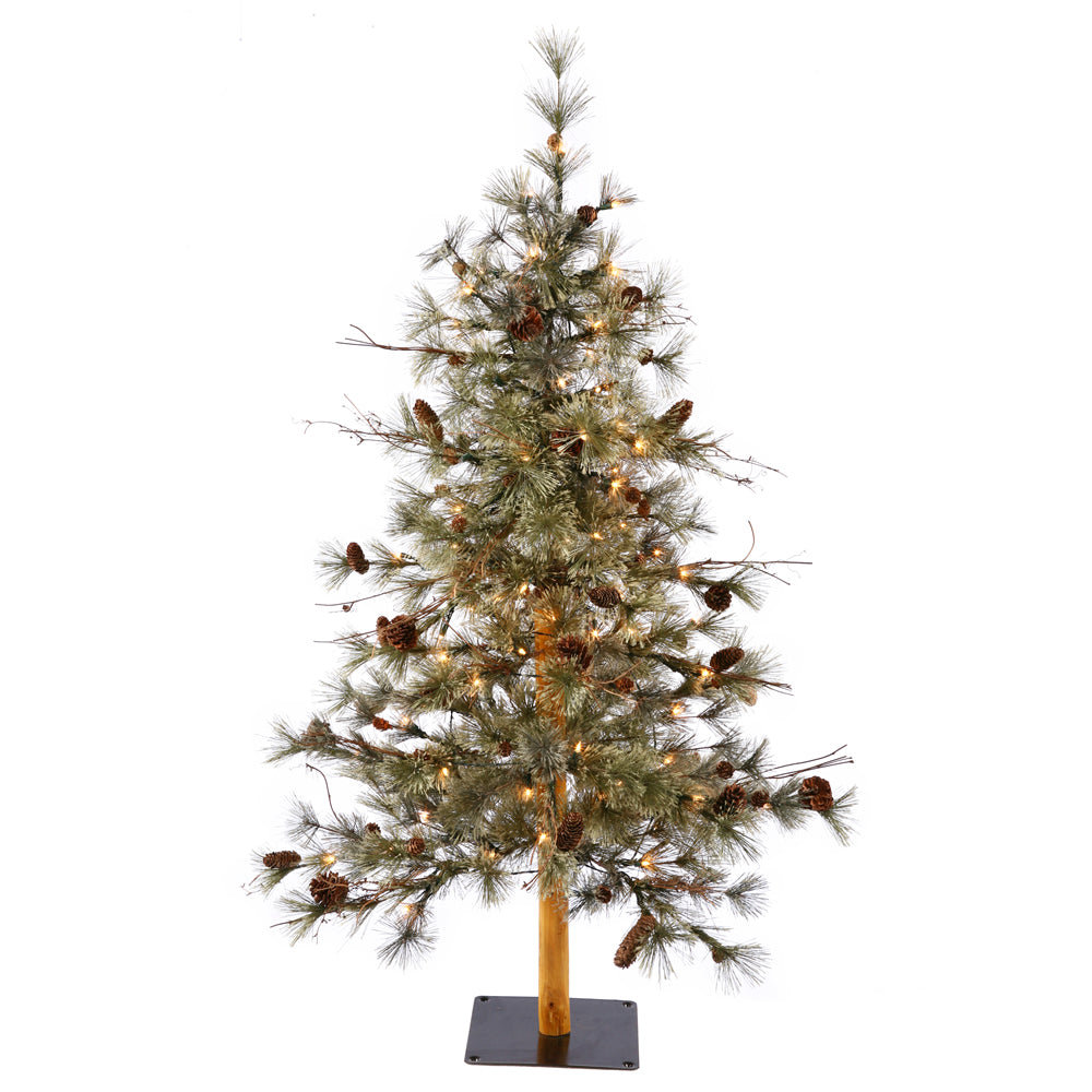 Vickerman 7' x 38" Dakota Alpine Artificial Christmas Tree Warm White Dura-lit LED Lights