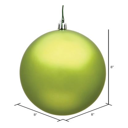 Vickerman 8" Lime Matte Ball Ornament