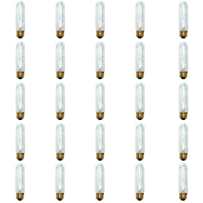 BULBRITE INCANDESCENT T10 MEDIUM SCREW (E26) 40W DIMMABLE LIGHT BULB 2700K/WARM WHITE 25PK (704340)