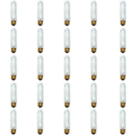 BULBRITE INCANDESCENT T10 MEDIUM SCREW (E26) 40W DIMMABLE LIGHT BULB 2700K/WARM WHITE 25PK (704340)