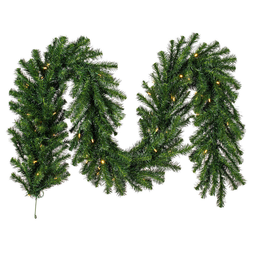 Vickerman 9' Douglas Fir Artificial Christmas Garland Warm White LED Lights