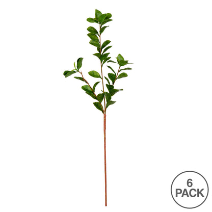Vickerman 25" Artificial Green Horse Chestnut Leaf Spray. Includes 6 sprays per pack.