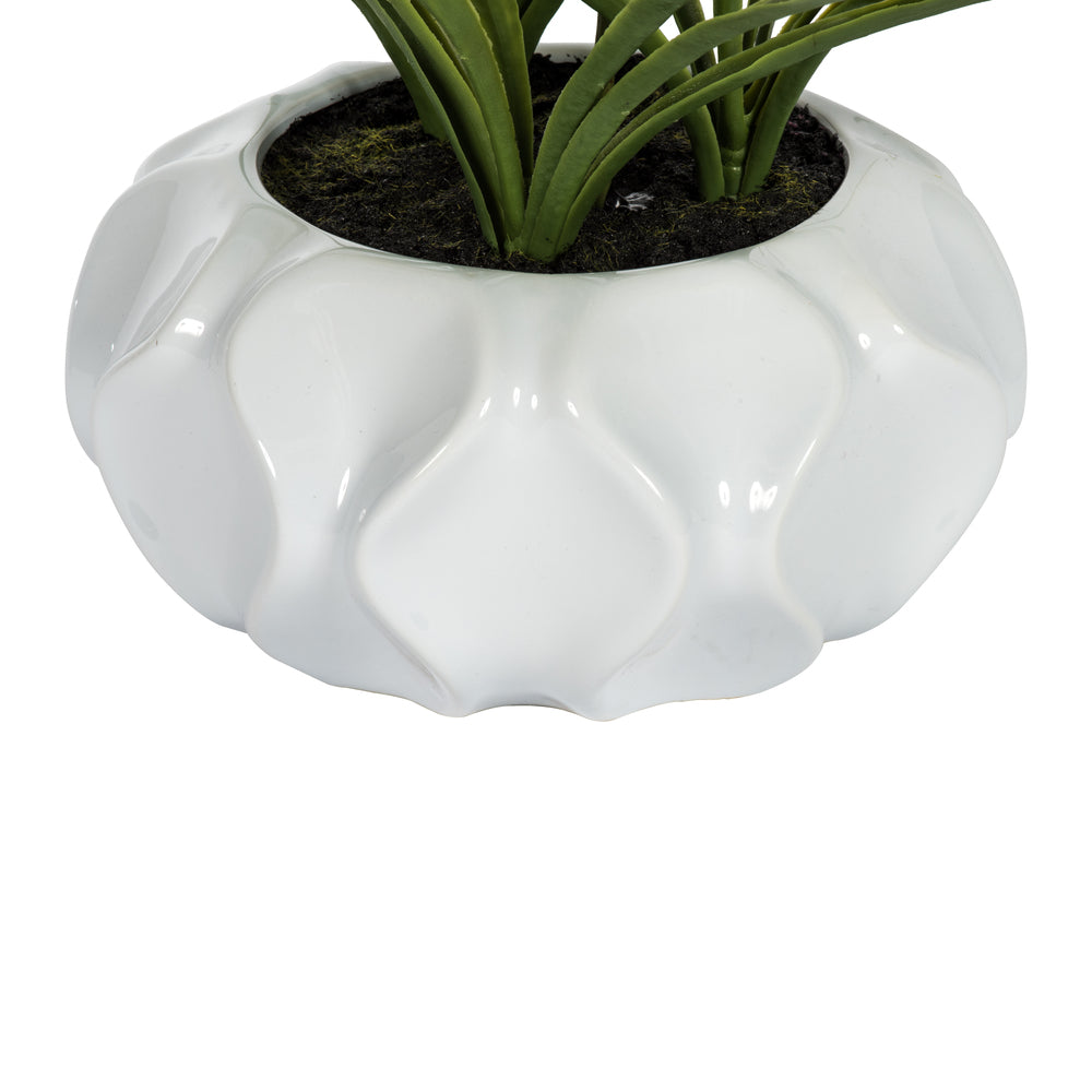 Vickerman 25" Artificial Potted Lavender Orchid.