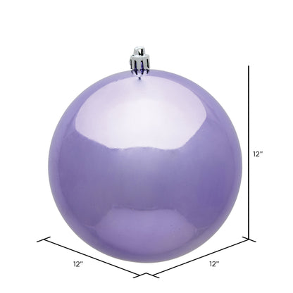 Vickerman 12" Lavender Shiny Ball Ornament