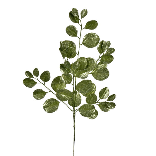 Vickerman 25" Lime Artificial Dogwood Glitter Spray 3 per bag.
