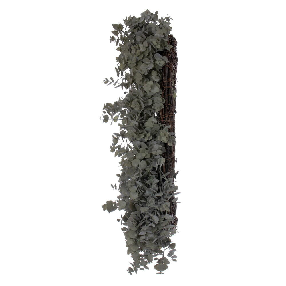 Vickerman 30" Artificial Green Gray Eucalyptus Wreath
