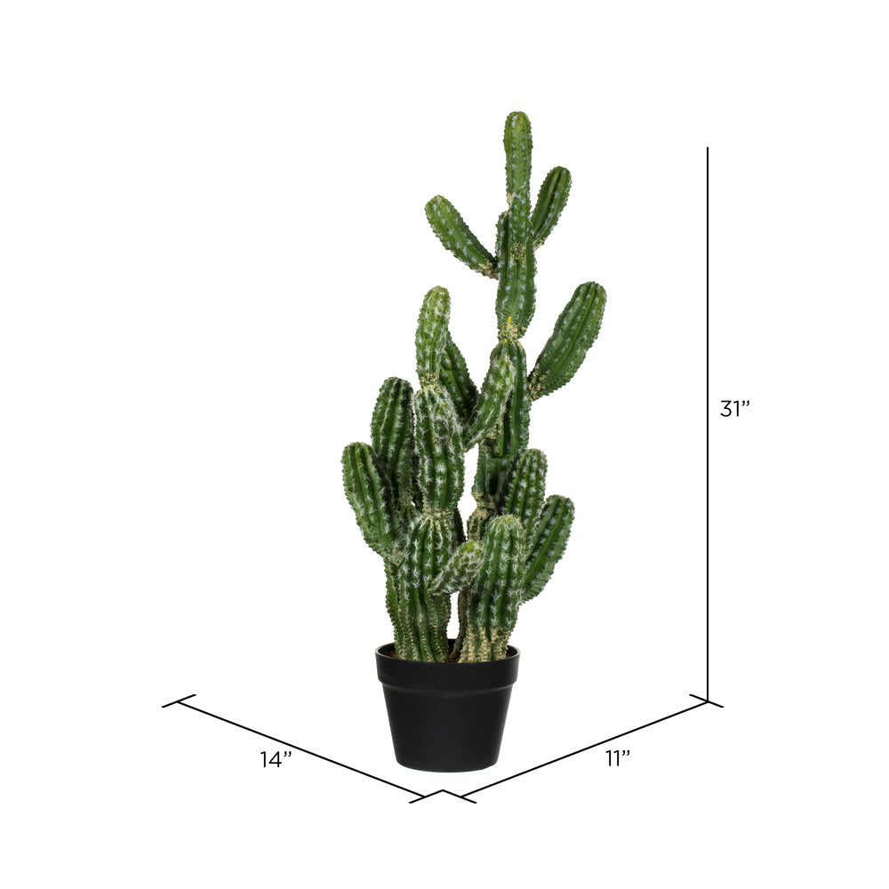 Vickerman 31" Artificial Green Potted Cactus.
