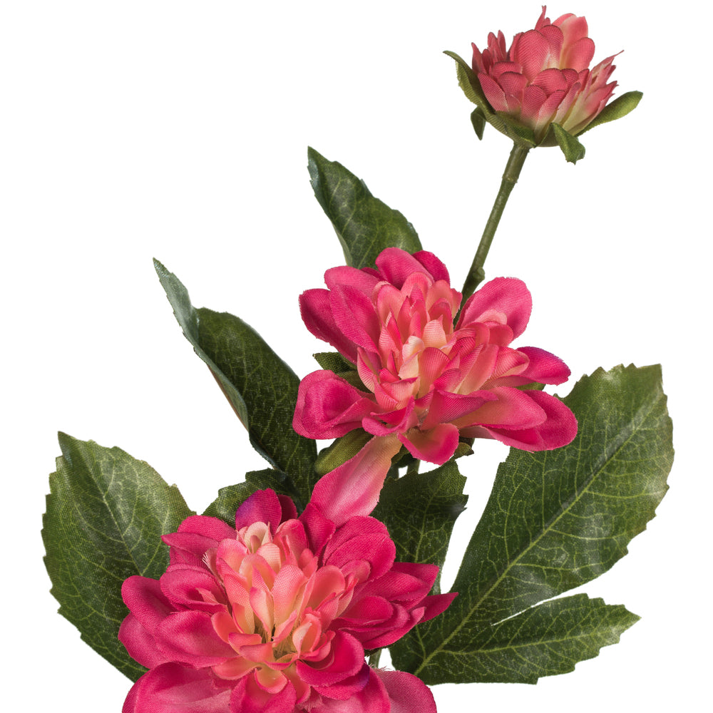 Vickerman 17" Artificial Fuschsia Dahlia Spray. Includes 6 sprays per pack.