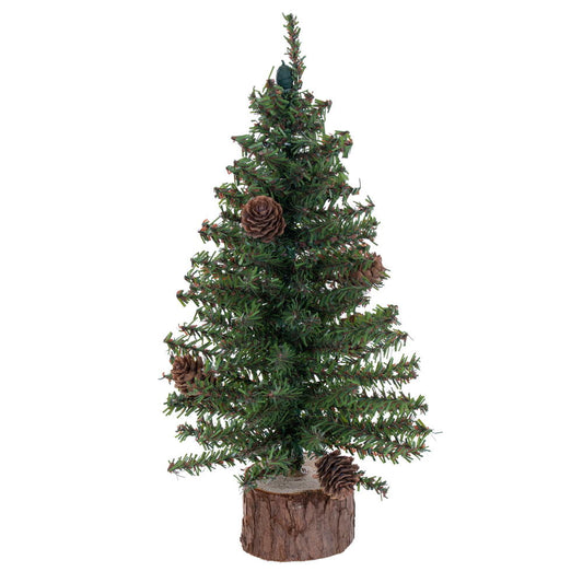 Vickerman 12" Carmel Pine Artificial Christmas Tree Unlit